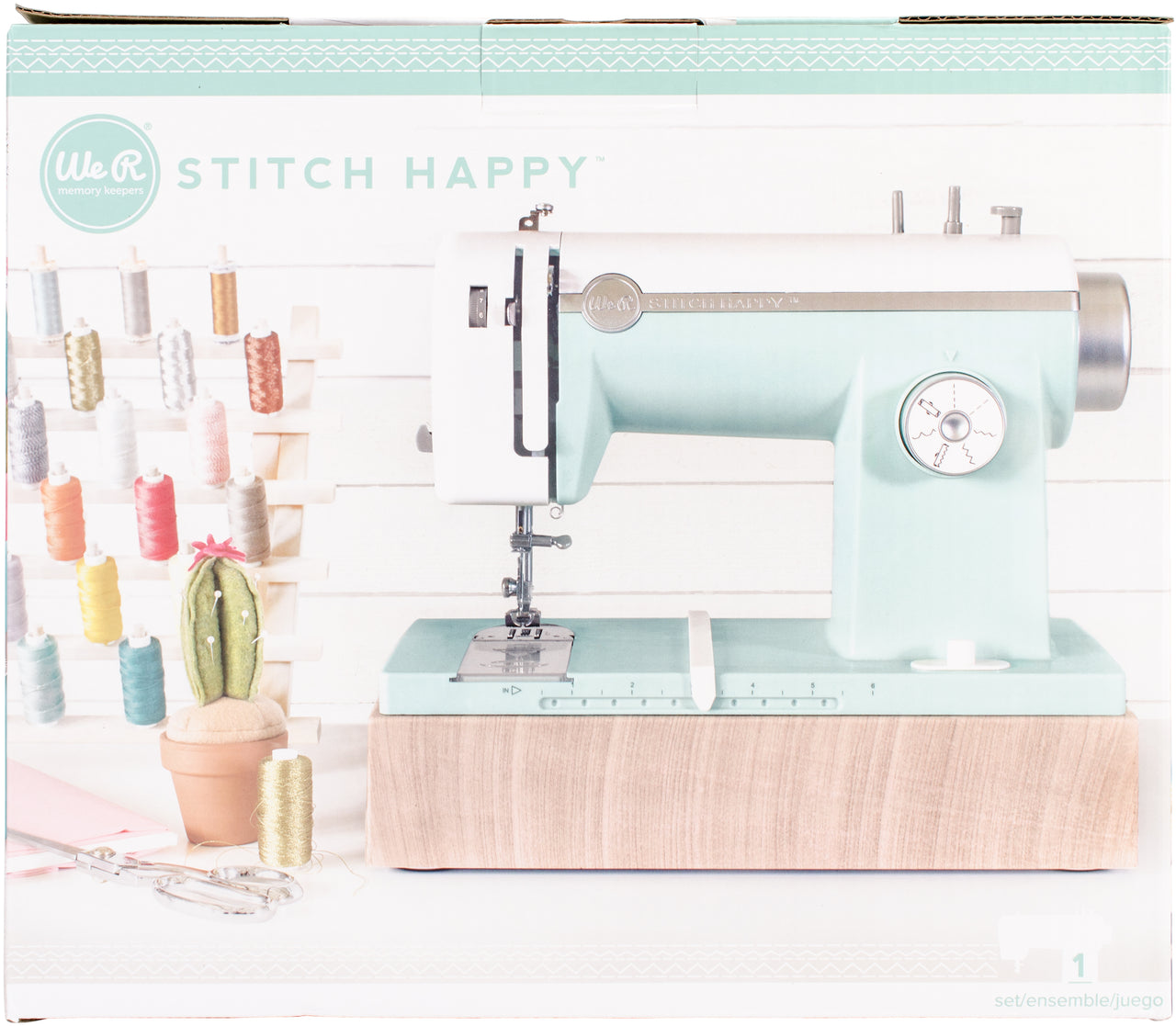 We R Memory Keepers We R Stitch Happy Multi Media Sewing Machine US Adaptor - Mint