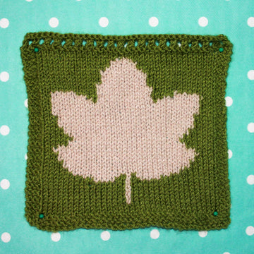 Sycamore Leaf Intarsia Square