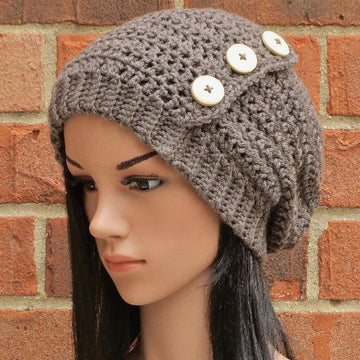 Hadley Button Slouch Hat