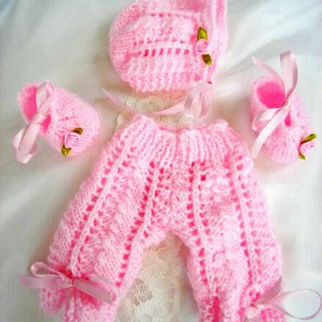 Knitting Pattern 10 inch tall Dolls, Angel Top, leggings, Bonnet and Shoes