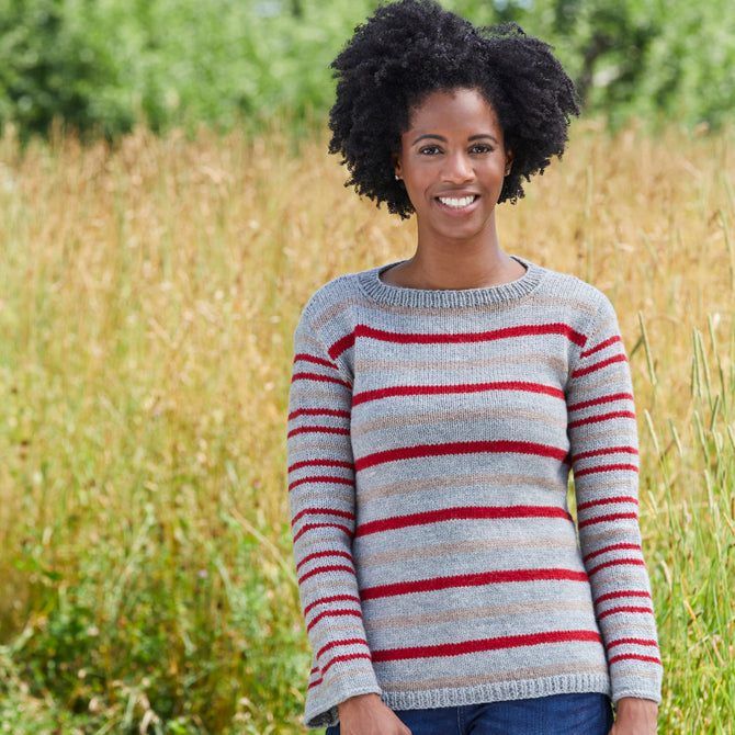 Beebalm Sweater in Valley Yarns Northampton - 917 - Downloadable PDF