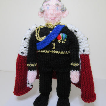 King Charles III Doll Robe Crown Royal Coronation