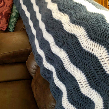 Gentle River Ripple Blanket