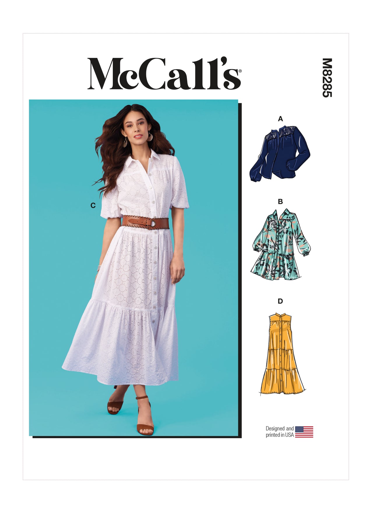 McCall's Misses' Top and Dresses M8285 - Sewing Pattern