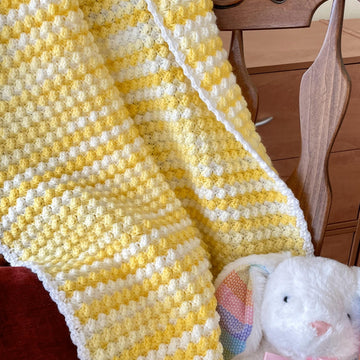 Lemon Drop Ice Cream Baby Blanket (DK Yarn - Beginner Friendly)