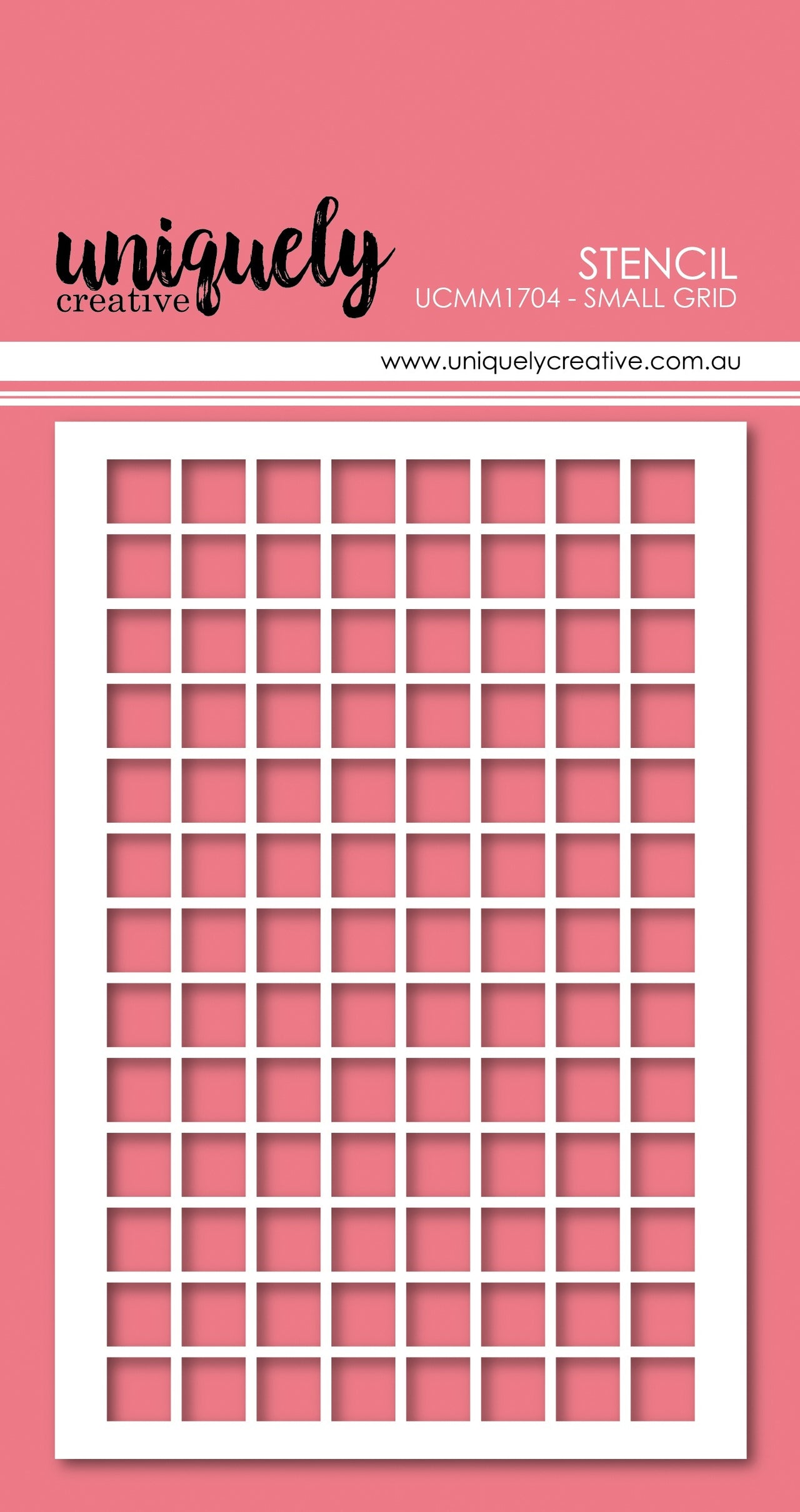 Uniquely Creative 4"X6" Stencil - Small Grid