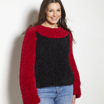 Sweater and Jacket in King Cole  Velveteen - Leaflet