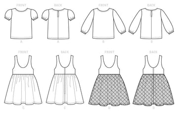 McCall's Children's/Girls' Tops and Jumpers M7829 - Sewing Pattern