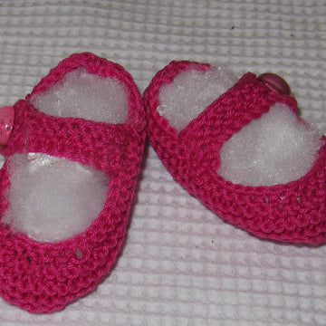 Baby Low Back Garter Stitch Shoes
