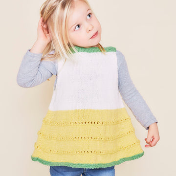 "Tropical Swing Tank" - Top Knitting Pattern in Paintbox Yarns Simply DK - DK-Baby-002