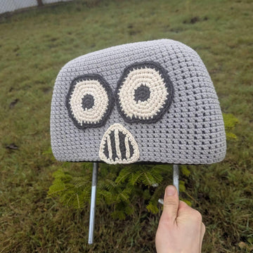 Monster Car Headrest Cover English-US