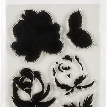 Spellbinders Clear Acrylic Stamps - Layered Rose