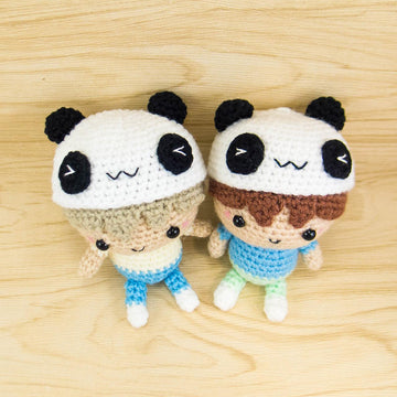 Boy wearing Panda Hat