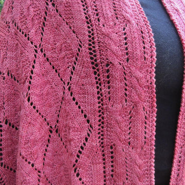 Nairn Cable Lace Shawl