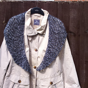 No Purl Crescent Shawlette
