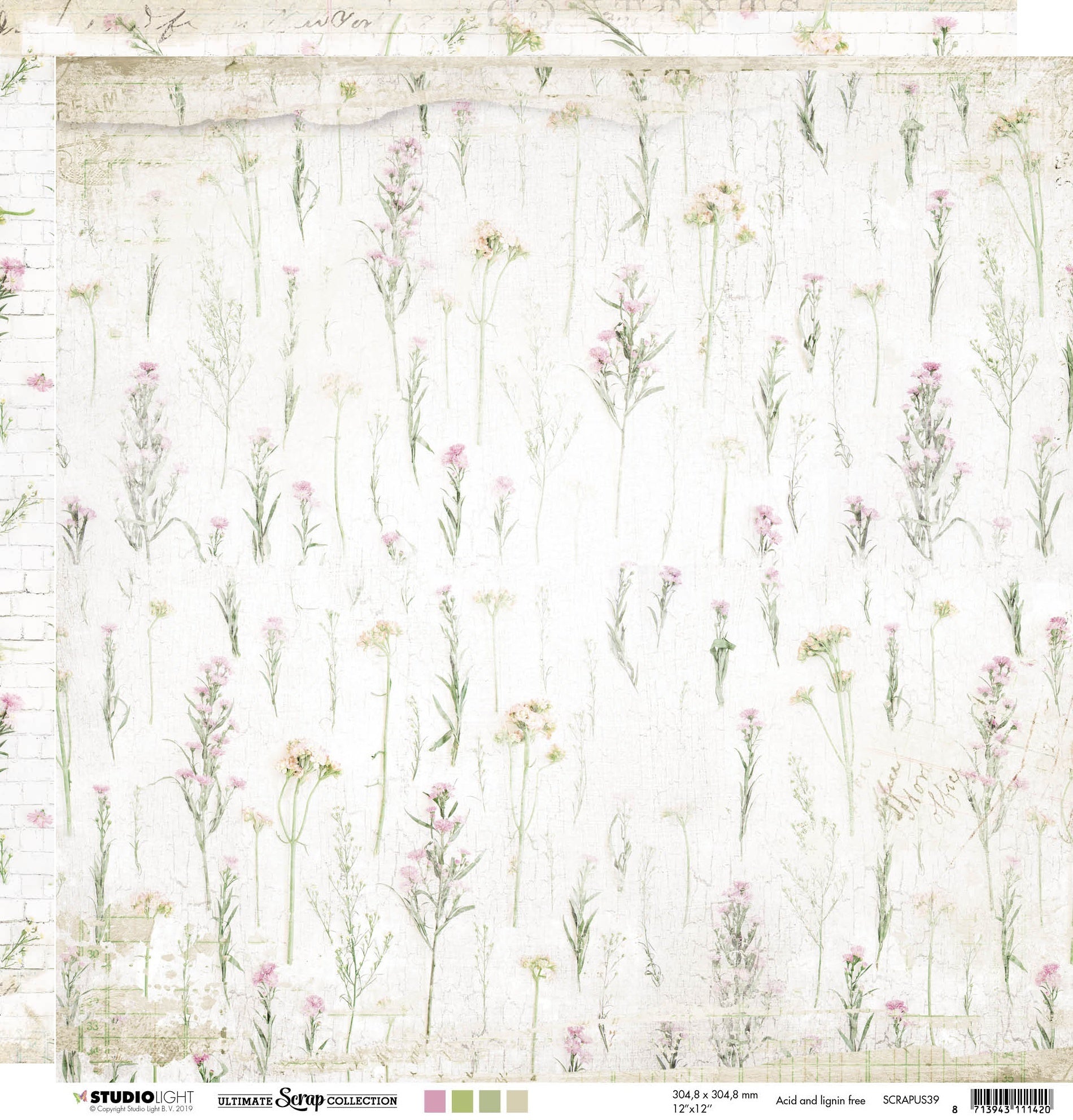 Studio Light Ultimate Scrap Collection Double-Sided Cardstock 12"X12" 10/Pkg - NR. 39