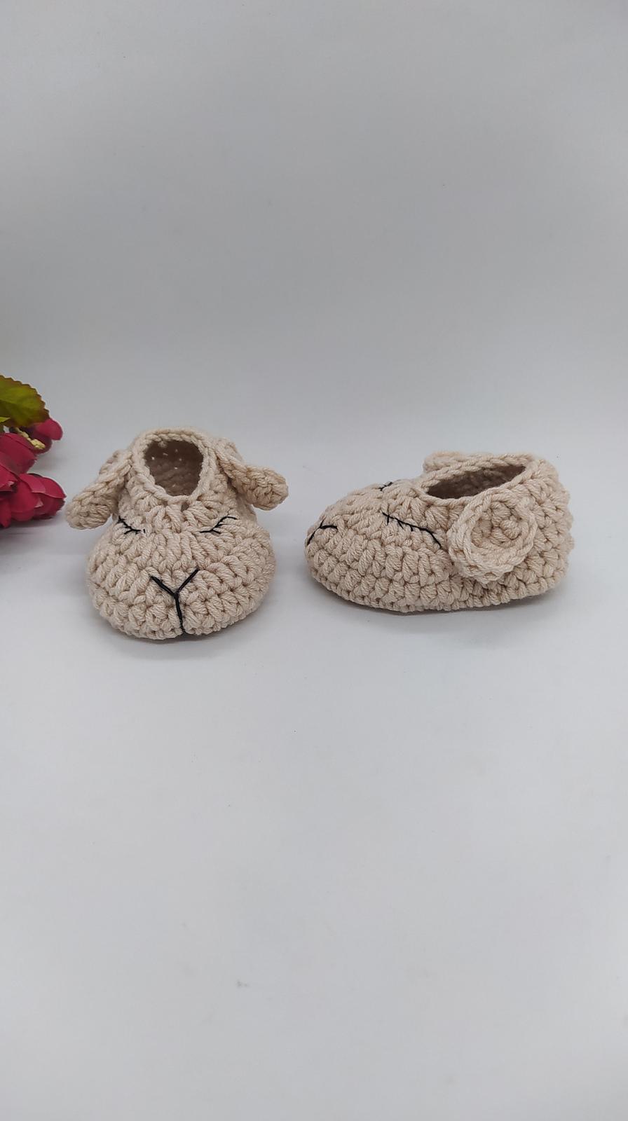 Lamb Baby Booties