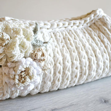 Wedding Bag with Flowers