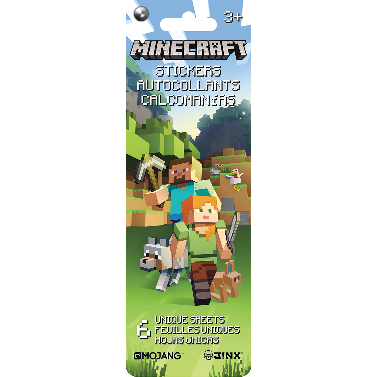 Trends International SandyLion Minecraft Flip Pack Stickers 6/Sheet - 402115