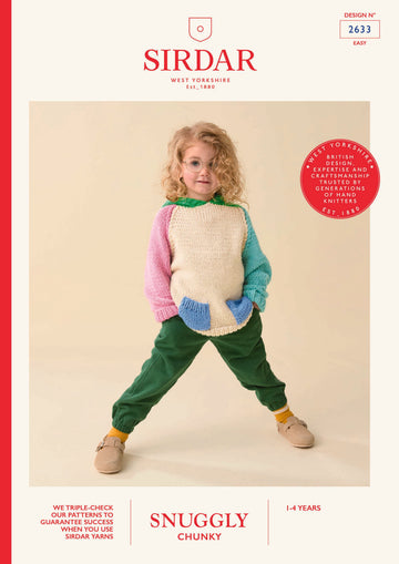 Hygge Hoodie  in Sirdar Snuggly Chunky - 2633 - Downloadable PDF