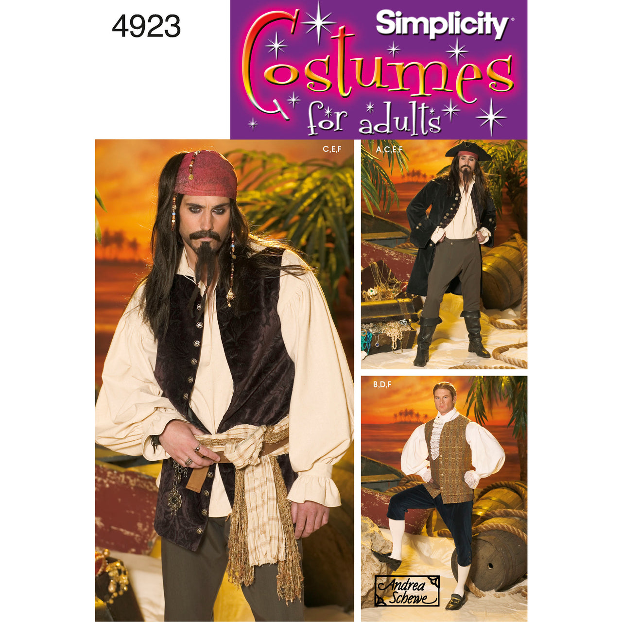 Simplicity Men Costumes 4923 - Sewing Pattern