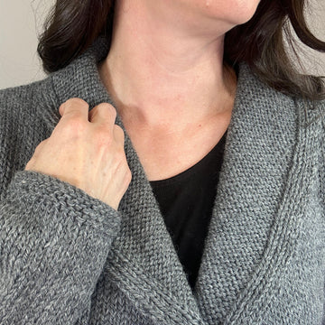 Machine Knit Put Your Records On Cardigan