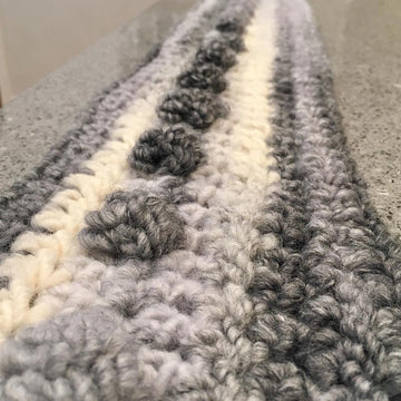 Modern bobble infinity scarf