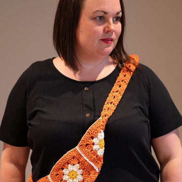 Daisy Granny Square Bum Bag