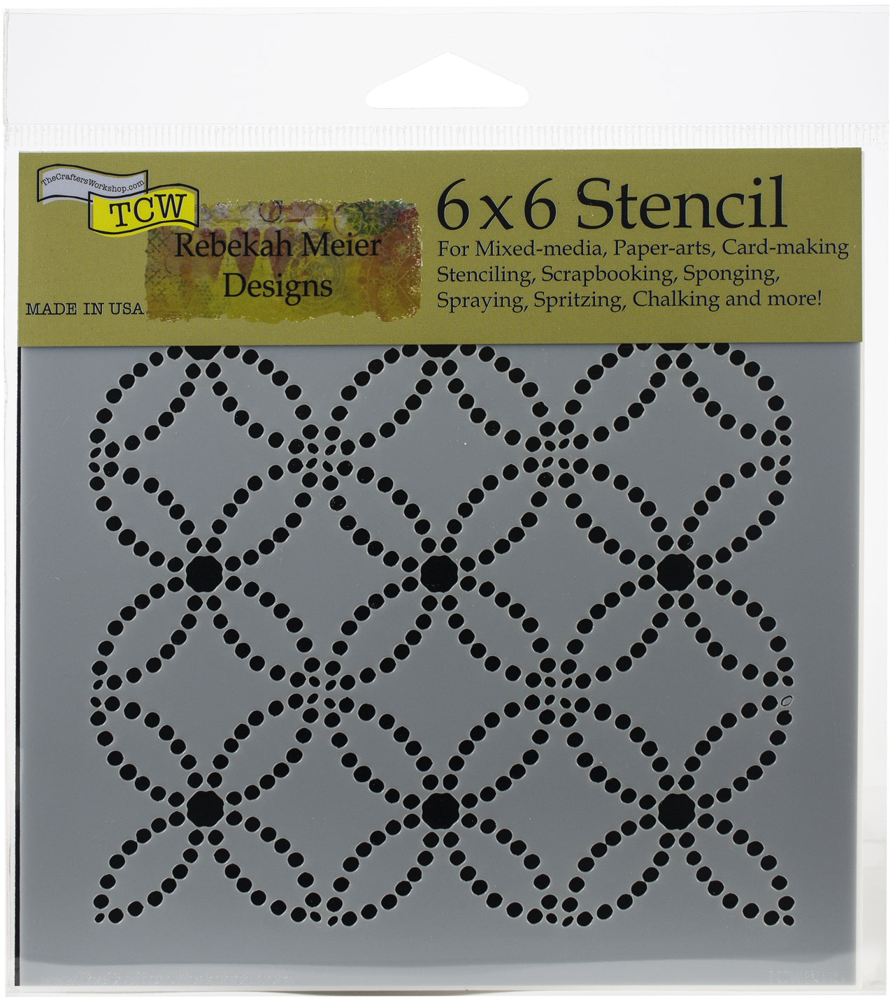 The Crafter's Workshop Crafter's Workshop Template 6"X6" - Dotted Rings