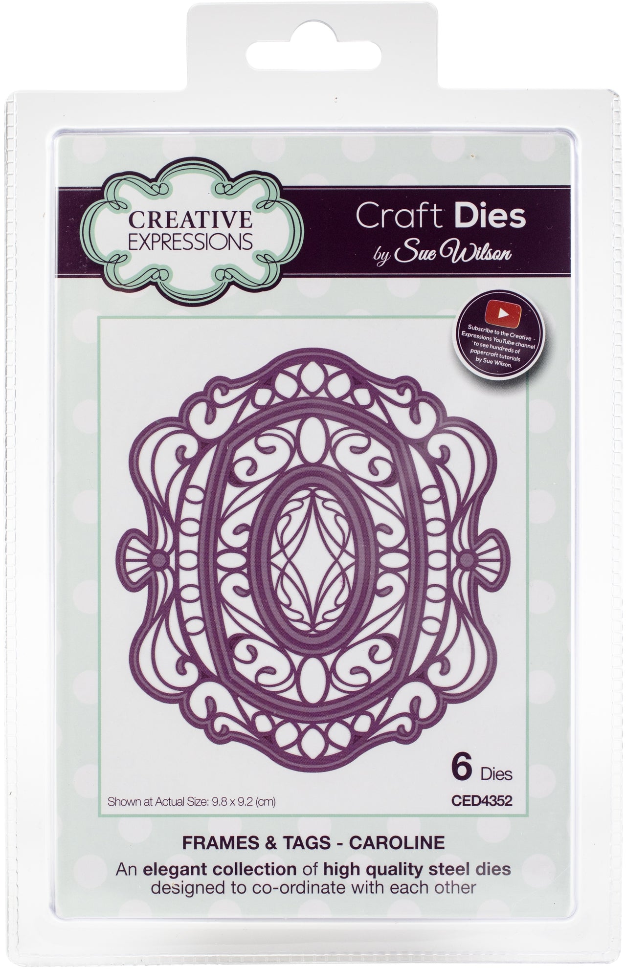 Creative Expressions Craft Dies By Sue Wilson - Caroline