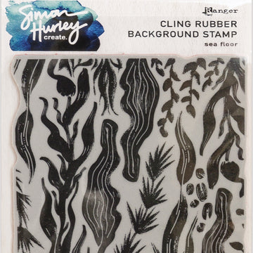 Ranger Simon Hurley create. Cling Stamps 6"X6" - Sea Floor