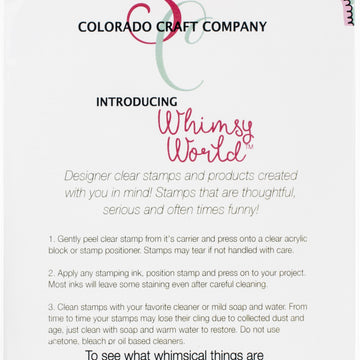 Colorado Craft Company Clear Stamps 4"X6" - To The Moon-Whimsy World