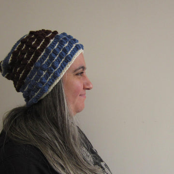 Chevrons and Stripes Slouchy Hat
