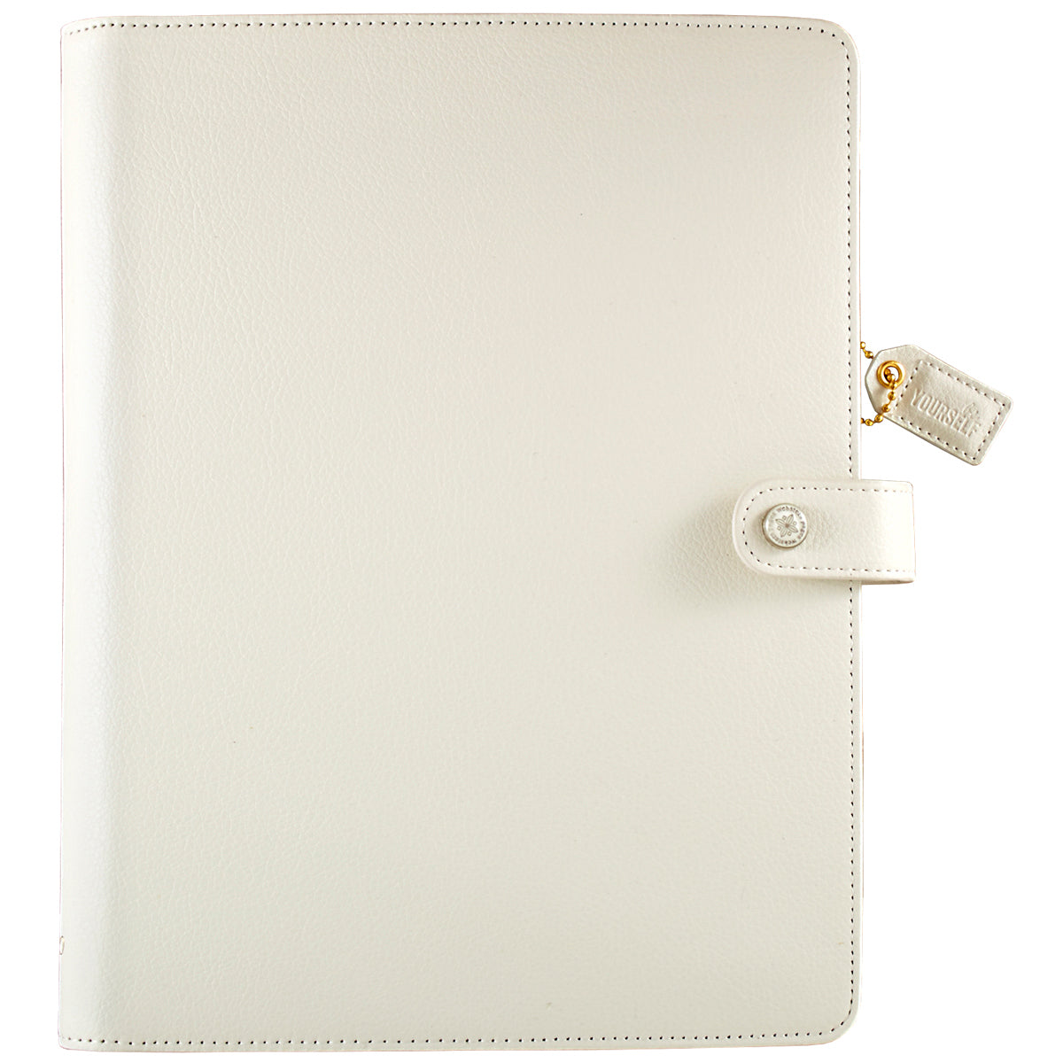 Webster's Pages Color Crush Faux Leather Composition Planner 11"X9" - White