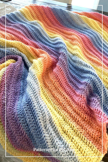 Easy Pastel Throw Blanket