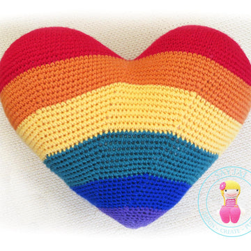 Heart Cushion - PDF crochet pattern