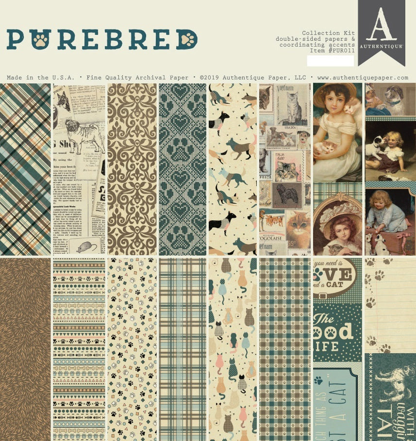 Authentique Paper Authentique Collection Kit 12"X12" - Purebred
