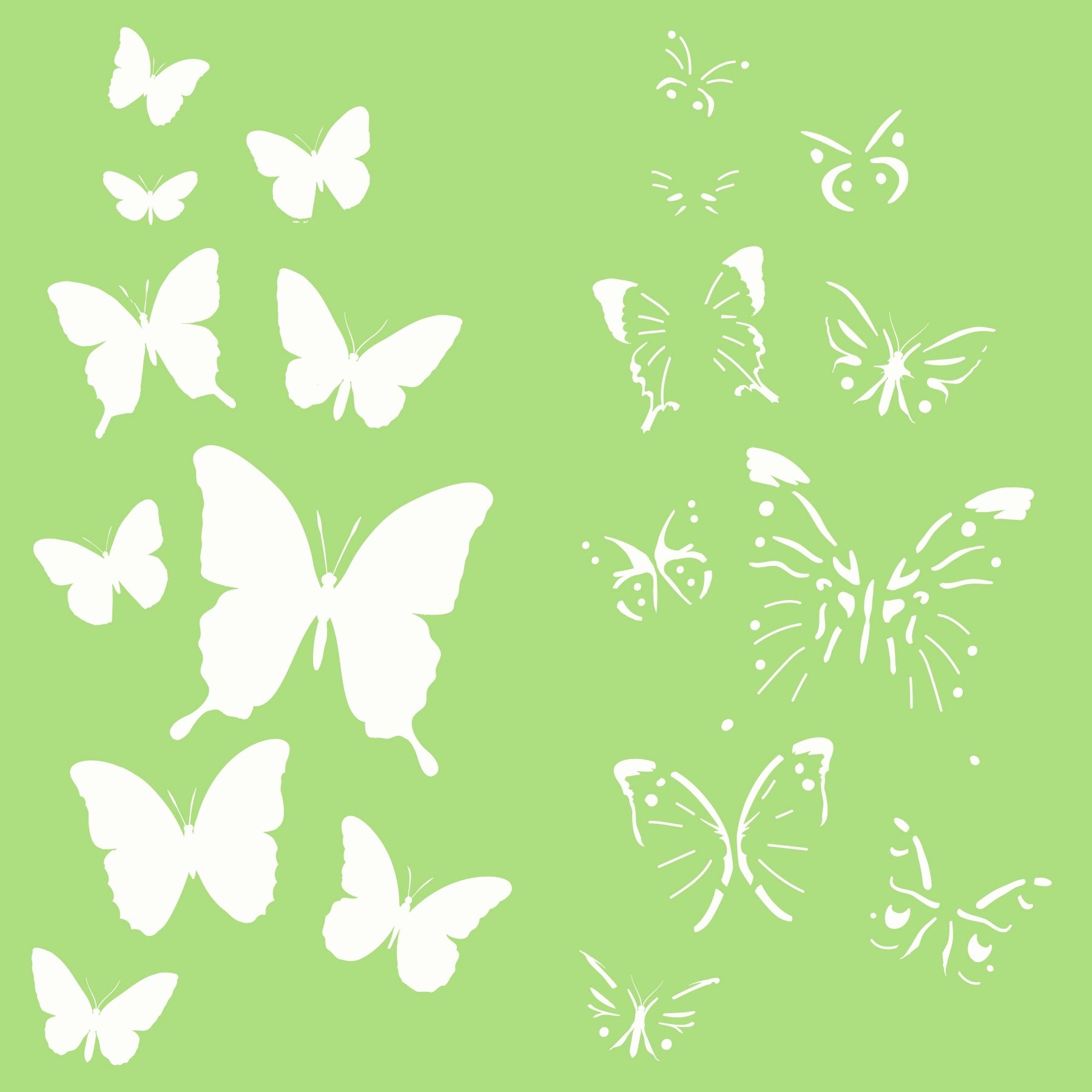 Kaisercraft Designer Template 6"X6" - Butterflies