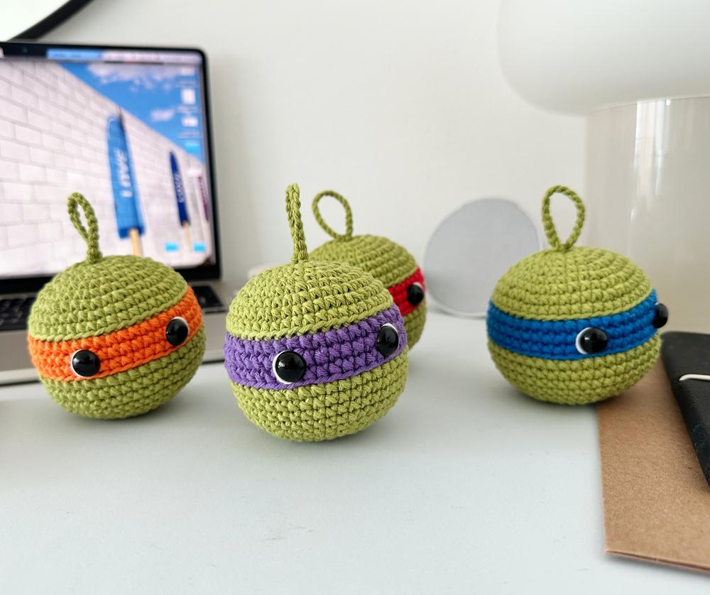 Ninja Characters Crochet Christmas Ornament Pattern Bundle PDF