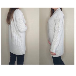 Crochet white cardigan pattern