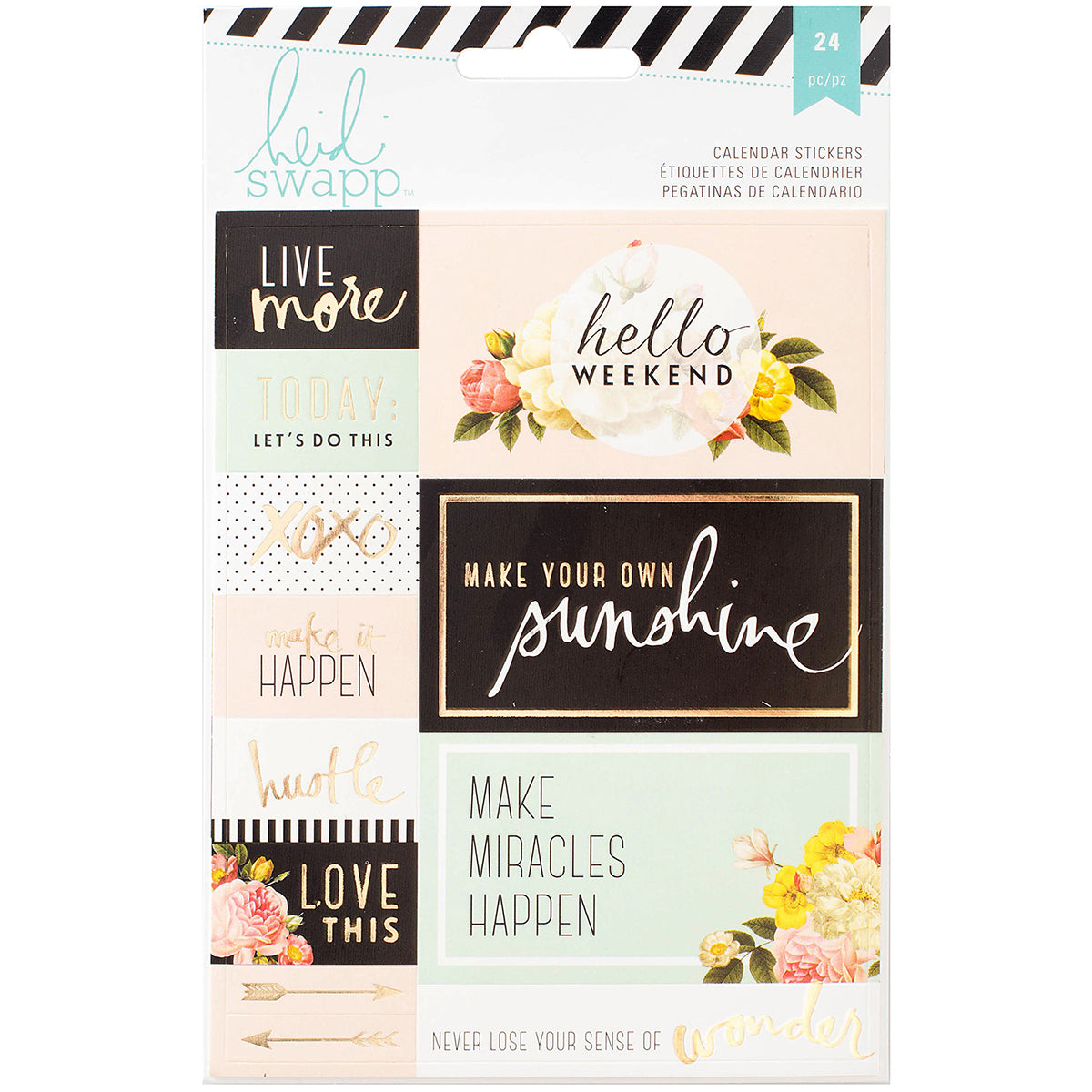 American Crafts Heidi Swapp Memory Planner Stickers 2/Pkg - Calendar