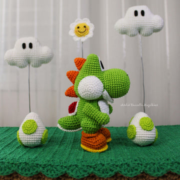Yoshi – Chibi Amigurumi Crochet Pattern PDF + Bonus Egg Pattern