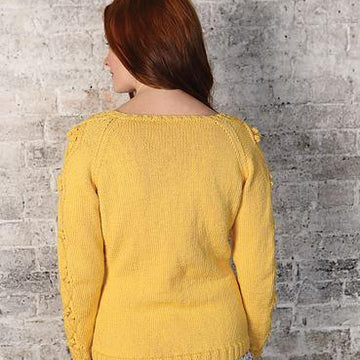 Flower Cable Cardigan