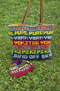 Knitwords Tote Bag