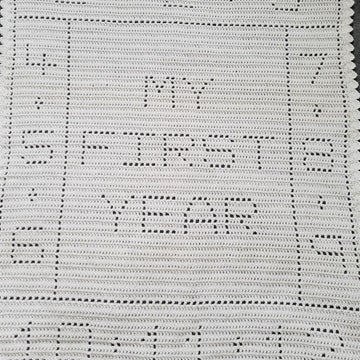 My First Year Filet Blanket