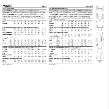 McCall's Misses' Top and Dress by Brandi Joan M8359 - Sewing Pattern