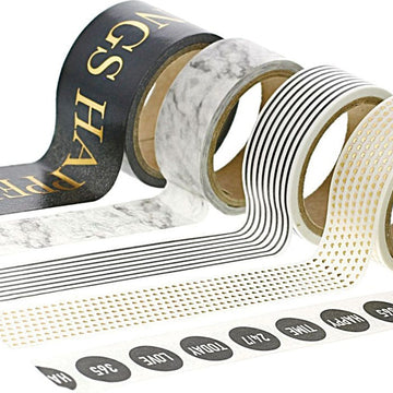 Teresa Collins Washi Tape Tube 5/Pkg - Make It Happen