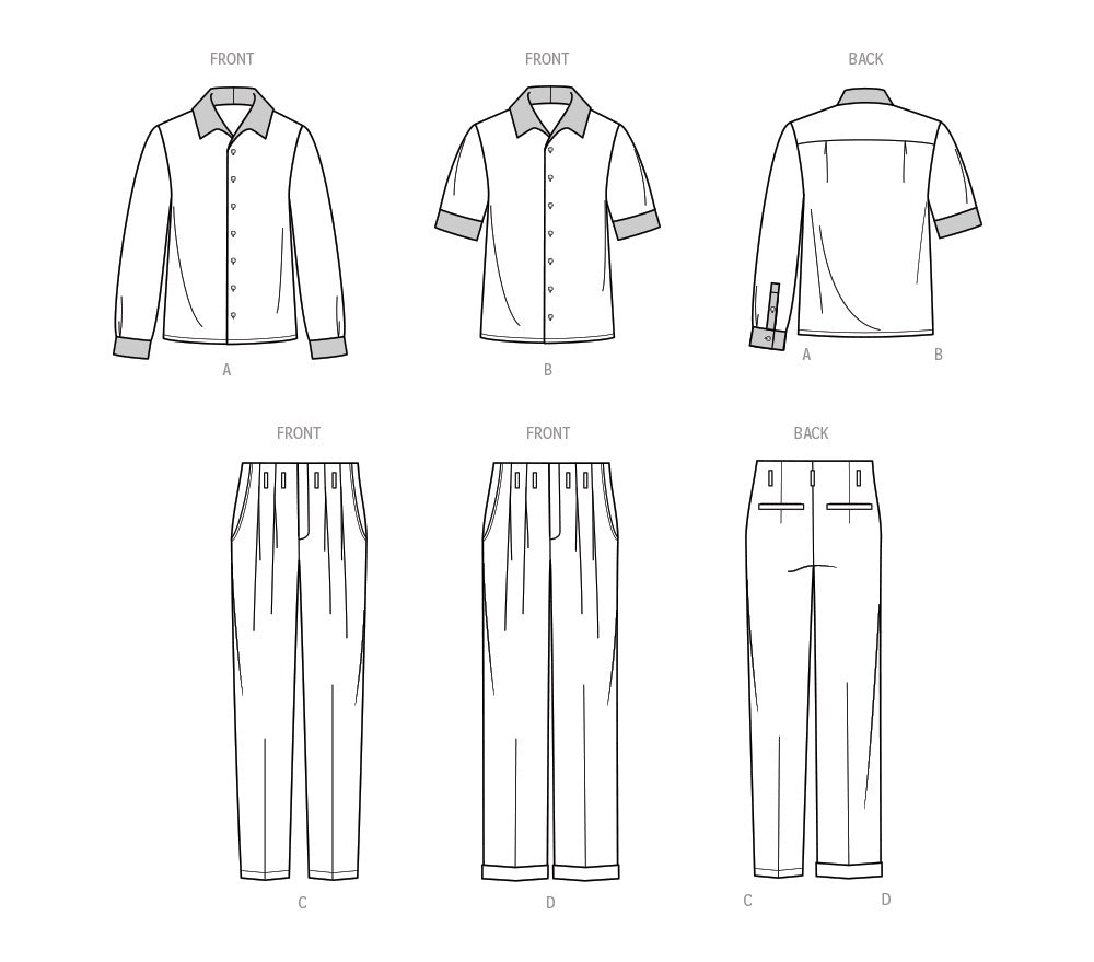 Know Me Men's Shirt and Pants by Julian Creates ME2018 - Sewing Pattern