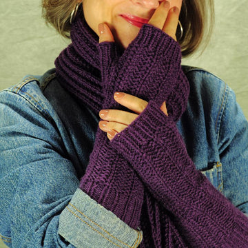The Laura Evesham Beret, Scarf and Fingerless Mittens