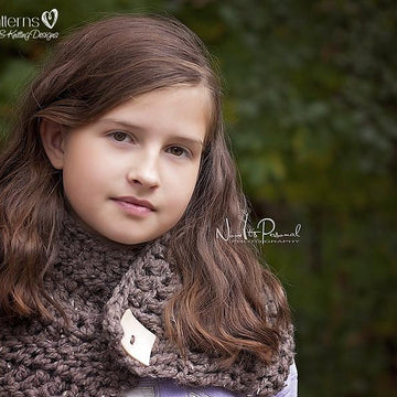 Easy Button Cowl Wrap Crochet Pattern 146